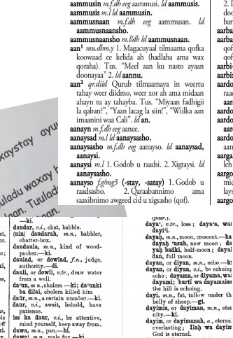 dictionary pages